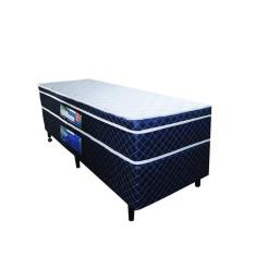 Imagem de Cama Box + Colchão Netsono Solteiro Class One Face Molas Pocket 88x188x52cm