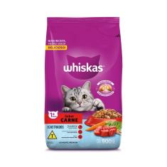 Imagem de Ração Gatos Whiskas Castrados Carne 900gr