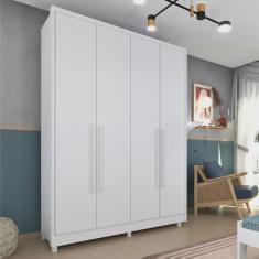 Imagem de Kit Porta de Madeira Decorada 212x85cm com Batente de Aluminio 3,6cm Gáucha MGM Branca