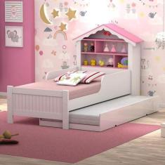 Imagem de Cama de Princesa Solteiro com Auxiliar e Colchões