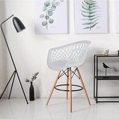 Imagem de Banqueta Web Pp Branca Dsw-m Branca/madeirado