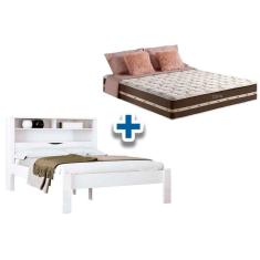 Imagem de Colchão Casal Classic + Cama Invicta Branco