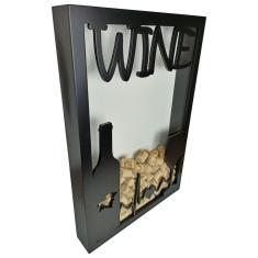 Imagem de Quadro Porta Rolhas de Vinho - Linha Super Luxo - Modelo Wine 150 41 x 28