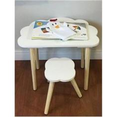 Imagem de Mesa E Banco Infantil Modelo Nuvem