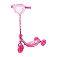 Imagem de Patinete Infantil Para Meninas Rosa Com 3 Rodas - YTT-07RO-LX