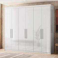 Imagem de Guarda Roupa Casal 6 Portas 4gavetas London Demóbile Branco