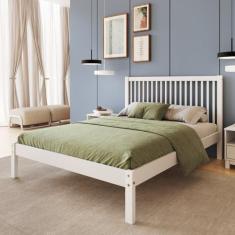 Imagem de Cama de Casal Lucy de Madeira Maciça com Lastro - B & B