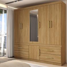 Imagem de Guarda-Roupa Belo Horizonte 6 Portas Amêndola/Touch - Panorama Móveis