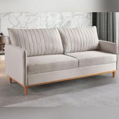 Imagem de Sofá Living 2 Lugares Persa Exala Sofisticação e Conforto. Marfim