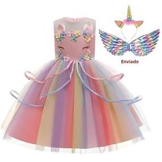 Imagem de Vestido Tutu de Unicórnio Pastel para Bebês - Fantasia de Princesa Arc