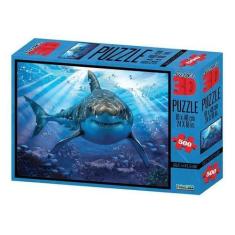 Imagem de Quebra Cabeça 3D Tubarão 500 Peças Multikids, Multikids BR1054