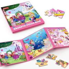 Imagem de Quebra-cabeças magnéticos SYNARRY Unicorn Mermaid Princess 20 peças