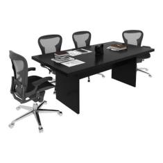 Imagem de Mesa Escritório/reunião Multimóveis Cr25027 Rústica/preta