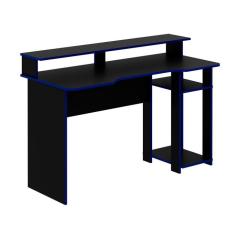 Imagem de Mesa Gamer Cyber Preta e Azul