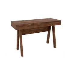 Imagem de Mesa Escrivaninha Juvenil Me4128 C 2 Gavetas Nogal Tecno Mobili