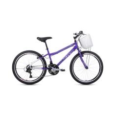 Imagem de Bicicleta Windy 21v Aro 24 com Cesta Juvenil Menina-Feminino