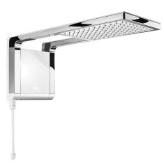 Imagem de Chuveiro Elétrico Lorenzetti Acqua Storm Ultra Branco e Cromado 220V 7800W Para Clima Frio