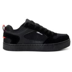 Imagem de Tênis Preto Skate Skatista Masculino Feminino Unissex Camurça Leve Confortável Sola Colada Costurada (PRETO, BR, Adulto, Numérico, 42)