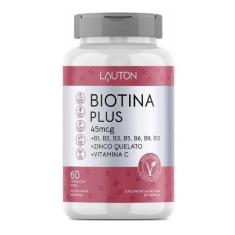 Imagem de Biotina + Zinco + Vit B1 B2 B3 B5 B6 B9 B12 C 60Caps Lauton