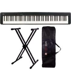 Imagem de Piano Digital Casio CDP-S160 Preto - 88 Teclas + Suporte Duplo + Capa