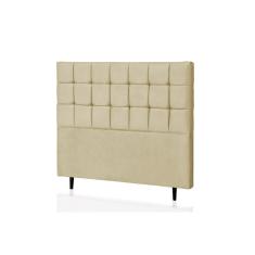 Imagem de Cabeceira Solteiro Espanha 90 CM Suede Marfim - D A Decor