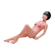 Imagem de menolana Conjunto de Estatuetas de Praia em Escala 1/64 para Decoração de Cenários em Miniatura