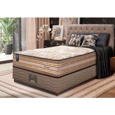 Imagem de Cama Box Solteiro Colchão Pillow In + Box 88x188x72 Molas Ensacadas Cama inBox Duo Linem Bege