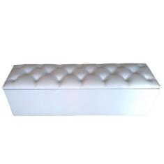 Imagem de Recamier Baú Capitonê Branco  King 180 X 37 X 50 - RBL