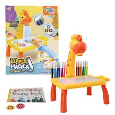Imagem de Lousa Mágica Infantil Interativa Mesinha Com Projetor Girafinha - Dute