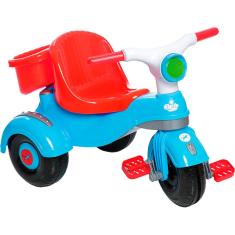 Triciclo Infantil Calesita Velocita - 2 em 1 - Pedal e Passeio com Aro -  Rosa L