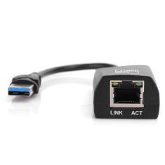 Imagem de Placa de rede com adaptador Ethernet, placa de rede Gigabit USB 3.0 sem unidade com interface de entrada de rede RJ45, para Nintendo / para máquina de