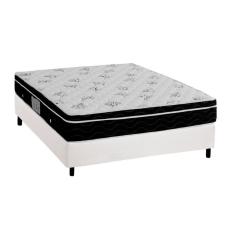 Imagem de Cama Box Viúva: Colchão Molas Bonnel Ortobom Nanolastic Physical Spring + Base White(128X188)