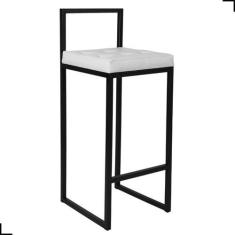 Imagem de Banqueta Alta Cozinha Balcão Kit 2 Unidades - Elegance Móveis Industri