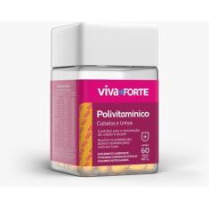 Imagem de Suplemento Polivitamínico Cabelos e Unhas 60cap - Viva Mais Forte
