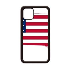 Imagem de Dakota do Sul EUA Mapa Estrelas Listras Bandeira Formato para iPhone 11 Pro Max Capa para Apple Mobile Case