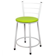 Imagem de Banqueta Baixa Para Cozinha  Assento Verde