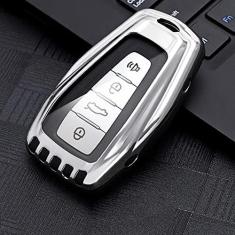 Imagem de TPHJRM Porta-chaves do carro Capa Smart Zinc Alloy, apto para Geely Coolray X6 Emgrand Global Hawk GX7, Porta-chaves do carro ABS Smart Car Key Fob