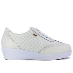 Imagem de Tênis Feminino Usaflex Couro AJ0603 Plataforma Casual-Feminino