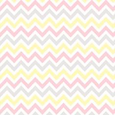 Imagem de Papel De Parede Lavável Chevrons Multicor 18M