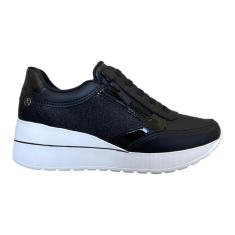 Imagem de Tênis Kolosh Casual Anabela C3563 Preto-Feminino