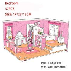 Imagem de Crianças 3d papel quebra-cabeças quarto crianças brinquedos diy casa jogar furn