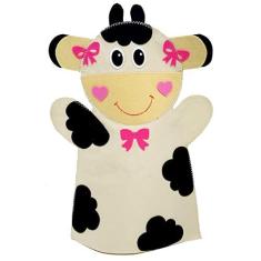 Imagem de Fantoche - Feltro - Vaca - Kits e Gifts
