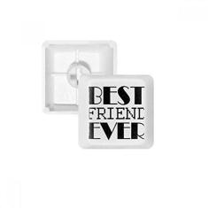 Imagem de Teclado mecânico com citação Best Friend Ever Kit de atualização para jogos PBT