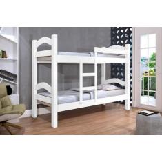 Imagem de Cama Beliche Abs 100% Mdf Com Estrado Em Madeira E Escada Lateral Cor