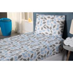 Imagem de Lençol Solteiro Nuvem Azul 180 Fios - Aventura e Conforto