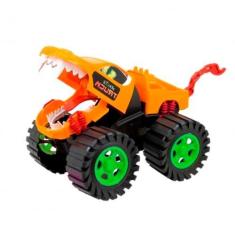 Imagem de Brinquedo Monster Truck Dino Carrinho Miniatura Picape Fricção 29,5cm