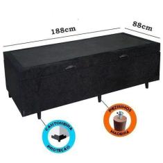 Imagem de Base Box Baú Solteiro Suede Preto - 88x188x35 - 7BOX