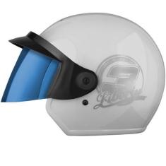 Imagem de Capacete Moto Aberto Pro Tork Liberty Three 3 Viseira Iridium, BRANCO,