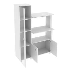 Imagem de Balcão Multiuso Cozinha 3 Portas 96,2X142,5X41,8 Cm Branco - Tecnomobi