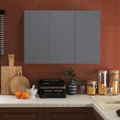 Imagem de Armario Aéreo Liza 03 Portas Cinza